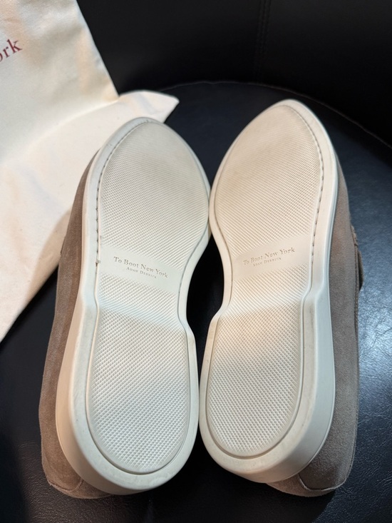 To Boot Adam Derrick Taupe Suede Slip-On Loafers main image 6